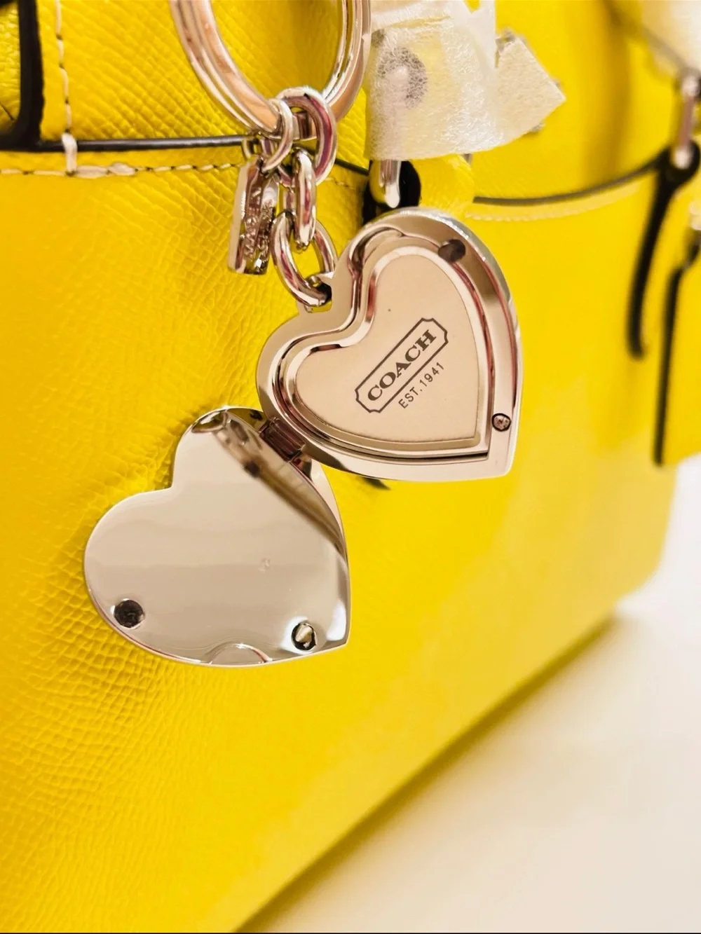 💰SOLD💰Coach Heart Picture Frame Keychain/ Bag Charm